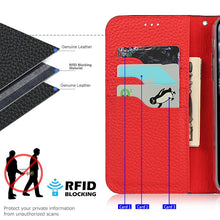 For iPhone 12 / 12 Pro Litchi Genuine Leather Phone Case(Sky Blue)