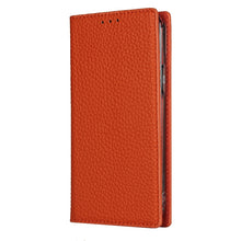 For iPhone 12 Pro Max Litchi Genuine Leather Phone Case(Orange)