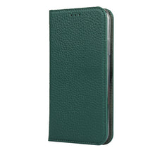 For iPhone 11 Pro Litchi Genuine Leather Phone Case (Green)