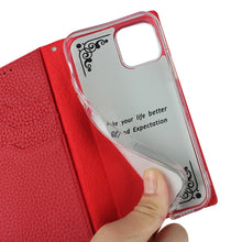 For iPhone 11 Pro Litchi Genuine Leather Phone Case (Red)