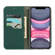 For iPhone 11 Litchi Genuine Leather Phone Case (Green)