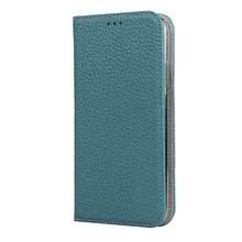 For iPhone 11 Litchi Genuine Leather Phone Case (Sky Blue)