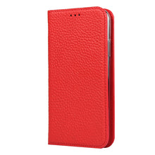 For iPhone 11 Litchi Genuine Leather Phone Case (Red)