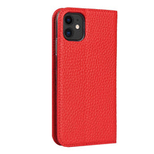 For iPhone 11 Litchi Genuine Leather Phone Case (Red)