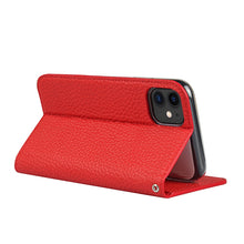 For iPhone 11 Litchi Genuine Leather Phone Case (Red)