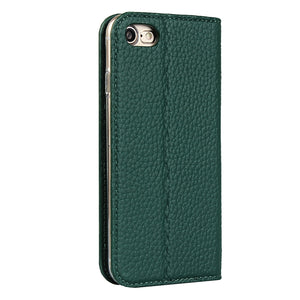 For iPhone SE 2022 / SE 2020 / 8 / 7 Litchi Genuine Leather Phone Case(Green)