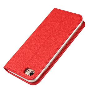 For iPhone SE 2022 / SE 2020 / 8 / 7 Litchi Genuine Leather Phone Case(Red)