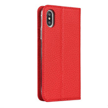 For iPhone X / XS Litchi Genuine Leather Phone Case(Red)