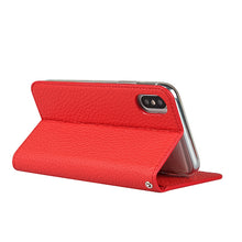 For iPhone X / XS Litchi Genuine Leather Phone Case(Red)