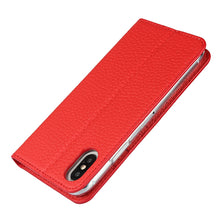 For iPhone X / XS Litchi Genuine Leather Phone Case(Red)