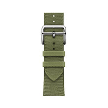 Two-color Nylon Braid Watch Band For Apple Watch Ultra 49mm / Series 8&7 45mm / SE 2&6&SE&5&4 44mm / 3&2&1 42mm(Army Green)