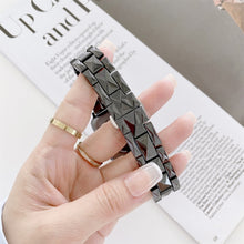 Rhombic Grid Ceramics Watch Band For Apple Watch Ultra 49mm / Series 8&7 45mm / SE 2&6&SE&5&4 44mm / 3&2&1 42mm(White)