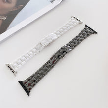 Rhombic Grid Ceramics Watch Band For Apple Watch Ultra 49mm / Series 8&7 45mm / SE 2&6&SE&5&4 44mm / 3&2&1 42mm(White)