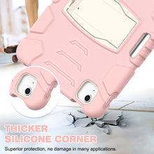 3-Layer PC + Silicone Shockproof Tablet Case with Holder For iPad Air 2020 / 2022 10.9 / Pro 11 2022 / 2021 / 2020 / 2018(Cherry Blossoms Pink)
