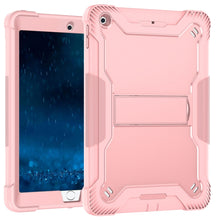 Silicone + PC Shockproof Protective Case with Holder For iPad 9.7 inch (2017/2018)(Rose Gold)