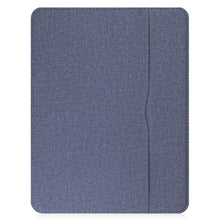 For iPad Pro 11 2022 / 2021 / 2020 / 2018 Cloth Texture TPU Horizontal Flip Leather Tablet Case with Pen Slot & Holder(Blue)