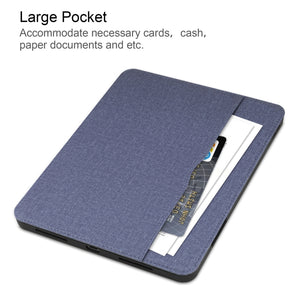 For iPad Pro 11 2022 / 2021 / 2020 / 2018 Cloth Texture TPU Horizontal Flip Leather Tablet Case with Pen Slot & Holder(Blue)