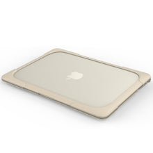 For MacBook Air 13.3 inch A1466 / A1369 TPU and PC Two-color Anti-fall Laptop Protective Case(Khaki)