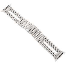 For Apple Watch Series 7 45mm / 6 & SE & 5 & 4 44mm / 3 & 2 & 1 42mm Stainless Steel Watch Band(Silver)