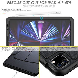 For iPad Pro 11 2022 / 2021 Smart B Magnetic Horizontal Flip Leather Tablet Case with 7-speed Bracket & Card Slots & Pen Slot & Sleep / Wake-up Function(Black)