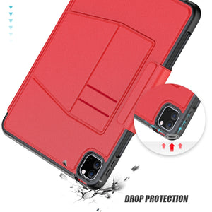 For iPad Pro 11 2022 / 2021 Smart B Magnetic Horizontal Flip Leather Tablet Case with 7-speed Bracket & Card Slots & Pen Slot & Sleep / Wake-up Function(Red)