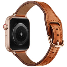 Women Starry Sky Style Leather Watch Band For Apple Watch Series 8&7 41mm / SE 2&6&SE&5&4 40mm / 3&2&1 38mm(Brown Rose Gold Buckle)
