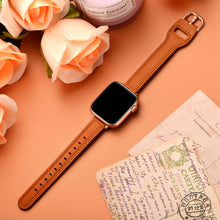 Women Starry Sky Style Leather Watch Band For Apple Watch Series 8&7 41mm / SE 2&6&SE&5&4 40mm / 3&2&1 38mm(Brown Rose Gold Buckle)