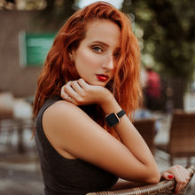 Women Starry Sky Style Leather Watch Band For Apple Watch Series 8&7 41mm / SE 2&6&SE&5&4 40mm / 3&2&1 38mm(Black Rose Gold Buckle)