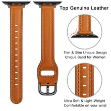 Women Starry Sky Style Leather Watch Band For Apple Watch Ultra 49mm / Series 8&7 45mm / SE 2&6&SE&5&4 44mm / 3&2&1 42mm(Brown Black Buckle)