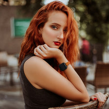 Women Starry Sky Style Leather Watch Band For Apple Watch Ultra 49mm / Series 8&7 45mm / SE 2&6&SE&5&4 44mm / 3&2&1 42mm(Brown Black Buckle)