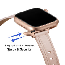 Women Starry Sky Style Leather Watch Band For Apple Watch Ultra 49mm / Series 8&7 45mm / SE 2&6&SE&5&4 44mm / 3&2&1 42mm(Pink Sand)