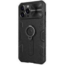 For iPhone 13 Pro NILLKIN Shockproof CamShield Armor Protective Case with Invisible Ring Holder (Black)