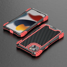 For iPhone 13 mini R-JUST AMIRA Shockproof Dustproof Waterproof Metal Protective Case (Red)