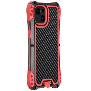 For iPhone 13 Pro R-JUST AMIRA Shockproof Dustproof Waterproof Metal Protective Case (Red)