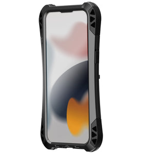 For iPhone 13 Pro Max R-JUST AMIRA Shockproof Dustproof Waterproof Metal Protective Case (Black)