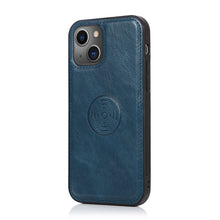 For iPhone 13 mini Strong Magnetic Detachable Horizontal Flip Leather Case with Card Slots & Wallet For  iPhone 13 Mini(Blue)