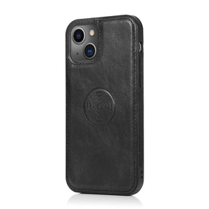 For iPhone 13 Pro Max Strong Magnetic Detachable Horizontal Flip Leather Case with Card Slots & Wallet (Black)