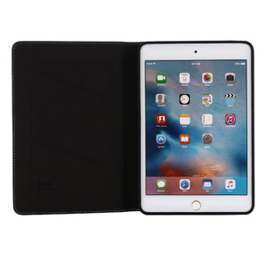 For iPad Mini 2019 & 4 & 3 & 2 & 1 GEBEI PU+TPU Horizontal Flip Protective Case with Holder & Card Slots(Black)