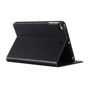 For iPad Mini 2019 & 4 & 3 & 2 & 1 GEBEI PU+TPU Horizontal Flip Protective Case with Holder & Card Slots(Black)