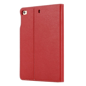 For iPad Mini 2019 & 4 & 3 & 2 & 1 GEBEI PU+TPU Horizontal Flip Protective Case with Holder & Card Slots(Red)
