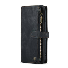 For iPhone 13 Pro CaseMe-C30 PU + TPU Multifunctional Horizontal Flip Leather Case with Holder & Card Slot & Wallet & Zipper Pocket (Black)