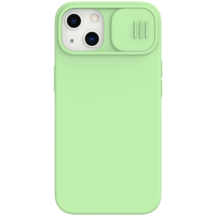 For iPhone 13 NILLKIN CamShield MagSafe Magnetic Liquid Silicone + PC Full Coverage Case(Green)