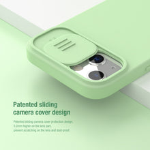 For iPhone 13 NILLKIN CamShield MagSafe Magnetic Liquid Silicone + PC Full Coverage Case(Green)