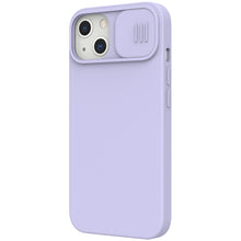 For iPhone 13 NILLKIN CamShield MagSafe Magnetic Liquid Silicone + PC Full Coverage Case(Purple)