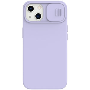 For iPhone 13 NILLKIN CamShield MagSafe Magnetic Liquid Silicone + PC Full Coverage Case(Purple)