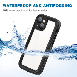For iPhone 13 mini RedPepper Transparent Dot Shockproof Waterproof PC + TPU Protective Case (Black)