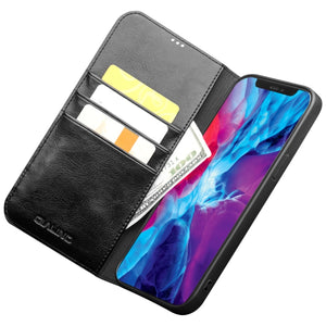 For iPhone 13 QIALINO Horizontal Flip Leather Case with Holder & Card Slots & Wallet Pro(Black)