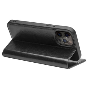 For iPhone 13 QIALINO Horizontal Flip Leather Case with Holder & Card Slots & Wallet Pro(Black)