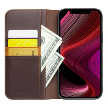 For iPhone 13 QIALINO Business Horizontal Flip Leather Case with Holder & Card Slots & Wallet(Brown)