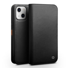 For iPhone 13 mini QIALINO Business Horizontal Flip Leather Case with Holder & Card Slots & Wallet (Black)